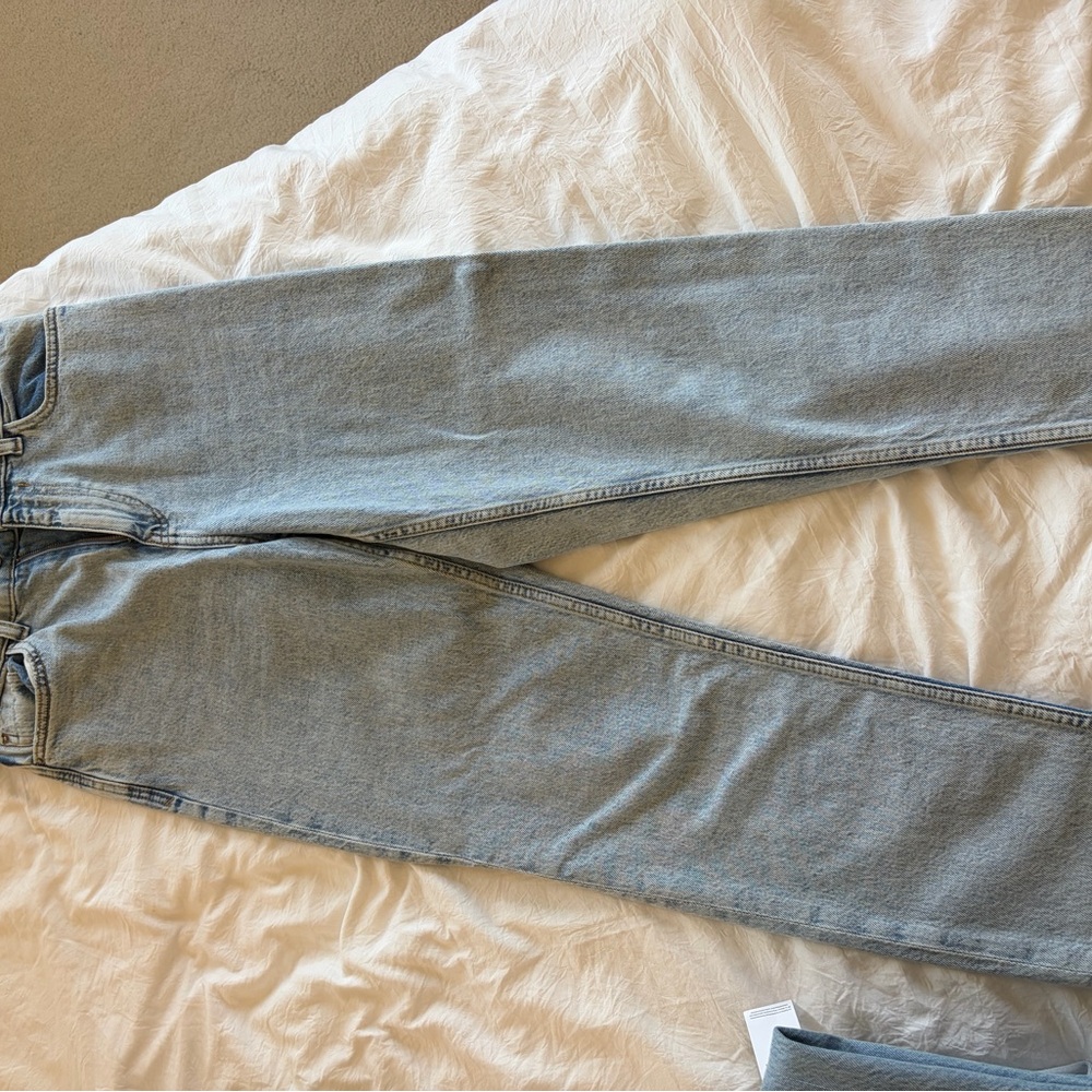 Zara Faded Blue Denim Pants